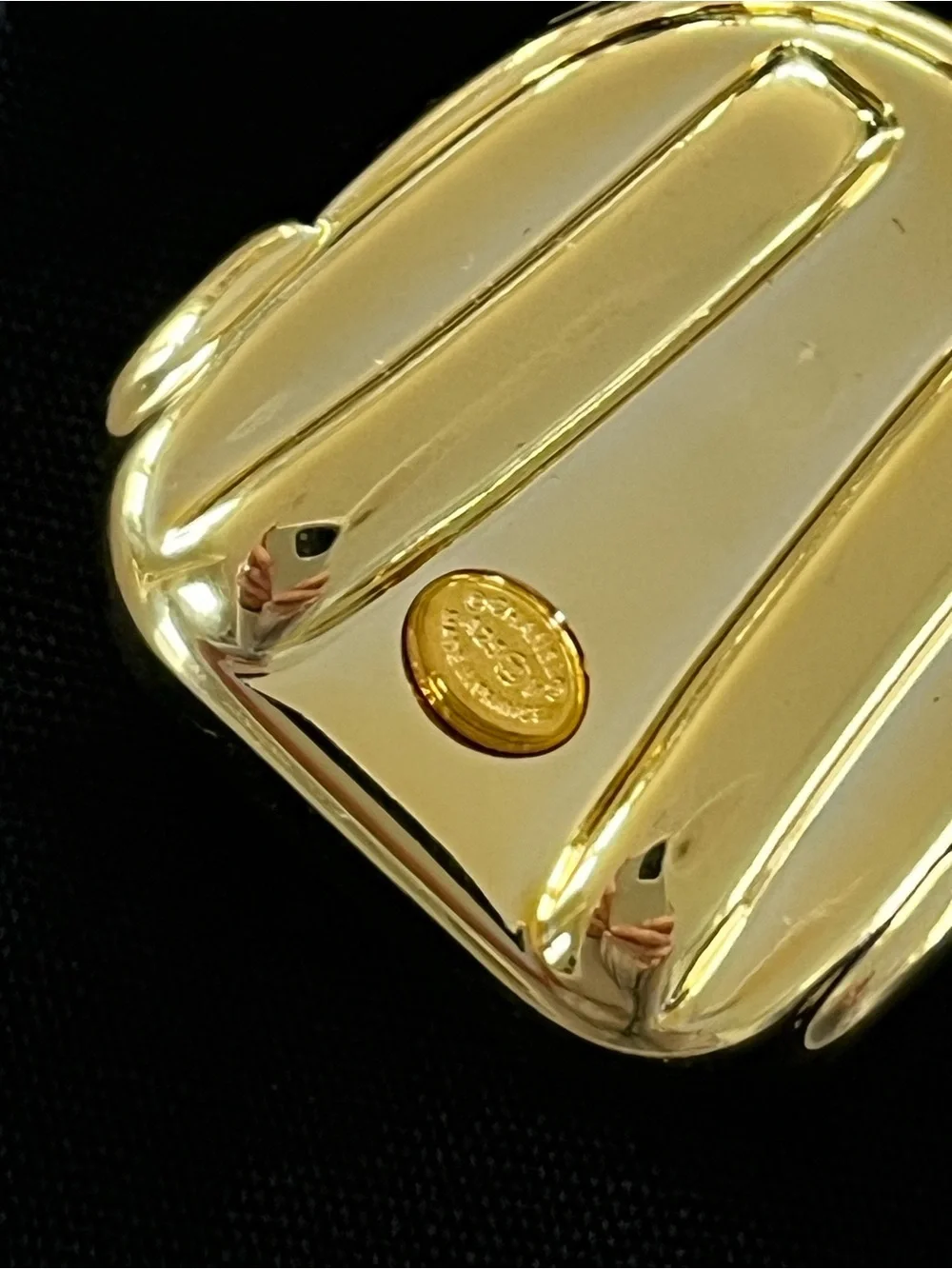 Authentic Chanel Upcycled Large 3D Pink Backpack Charm on 14k GP Toggle Necklace - Picture 6 of 12